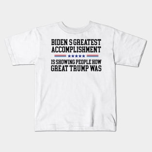 Funny Biden vs Trump president design Kids T-Shirt